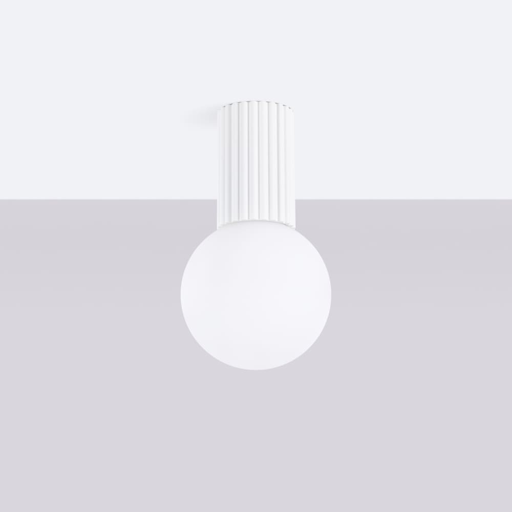 Plafonnier Aluminium Blanc G9 1 Halo — vue 3