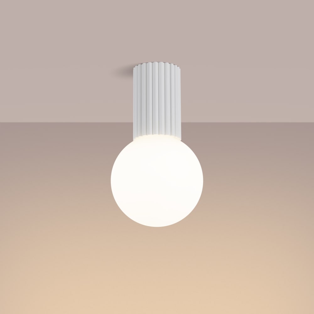 Plafonnier Aluminium Blanc G9 1 Halo — vue 4