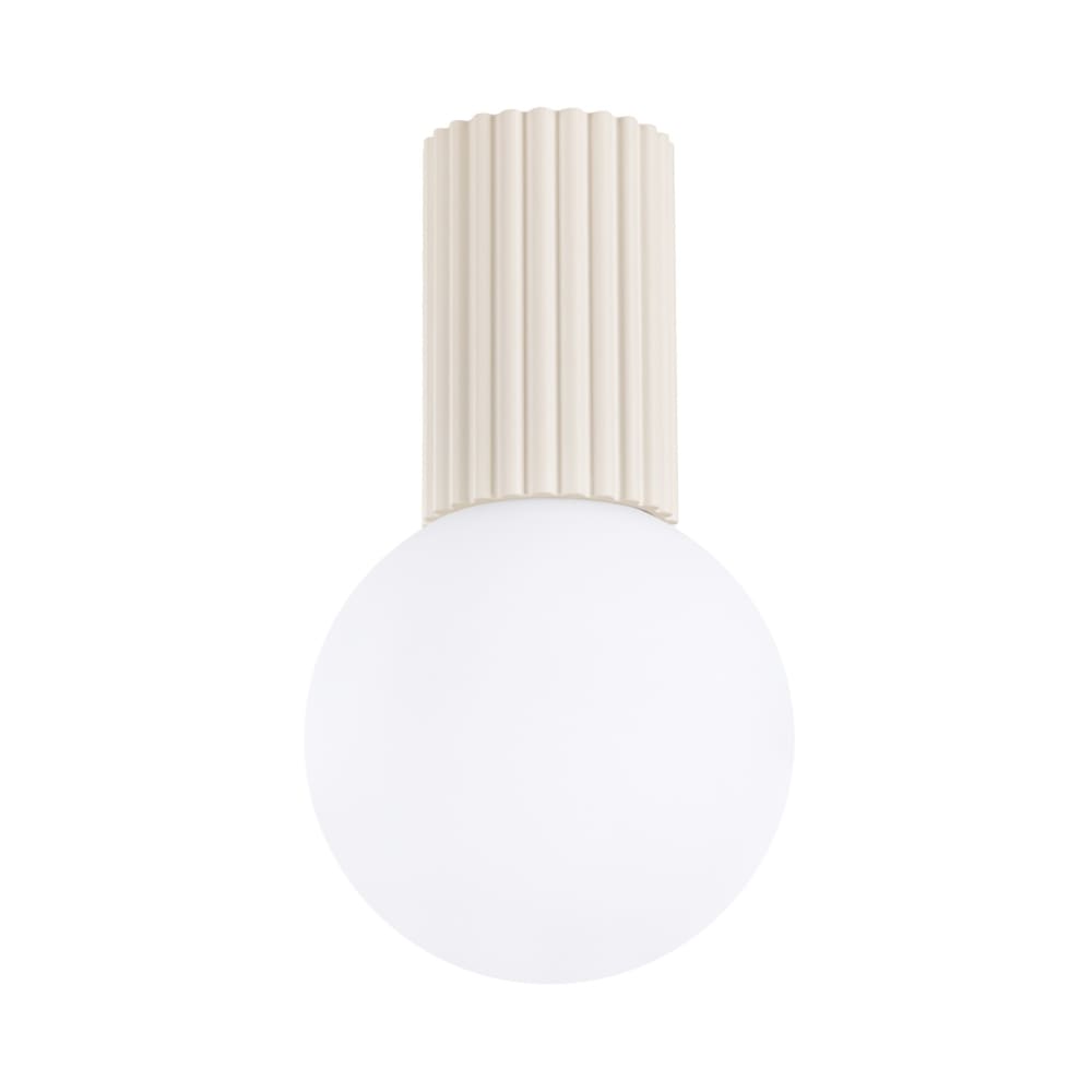 Sollux Lighting Deckenleuchte aus Aluminium/Glas in Beige style classic chic Beige Aluminium