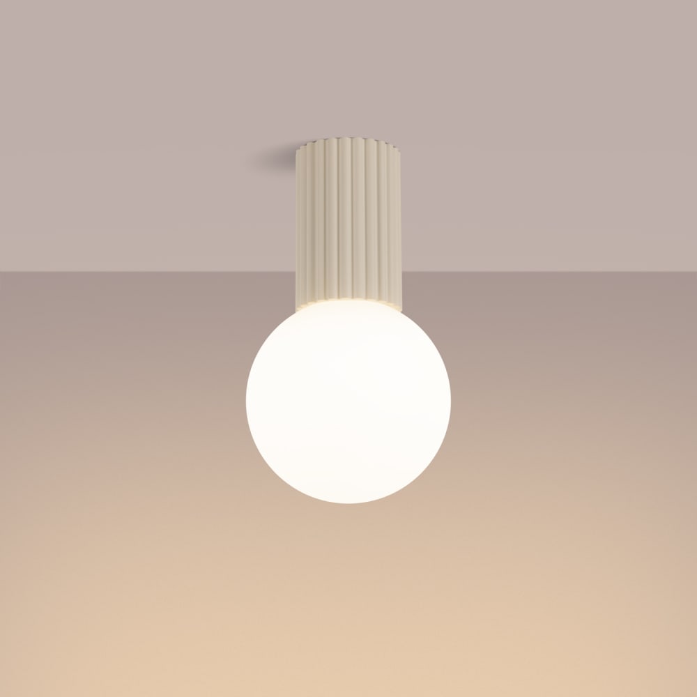 Plafonnier Aluminium Beige G9 1 Halo — vue 4