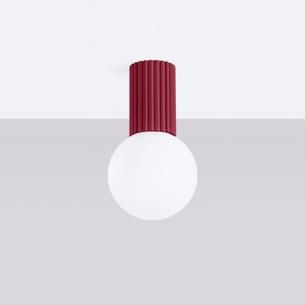 Plafonnier Aluminium Bourgogne G9 1 Halo — vue 3