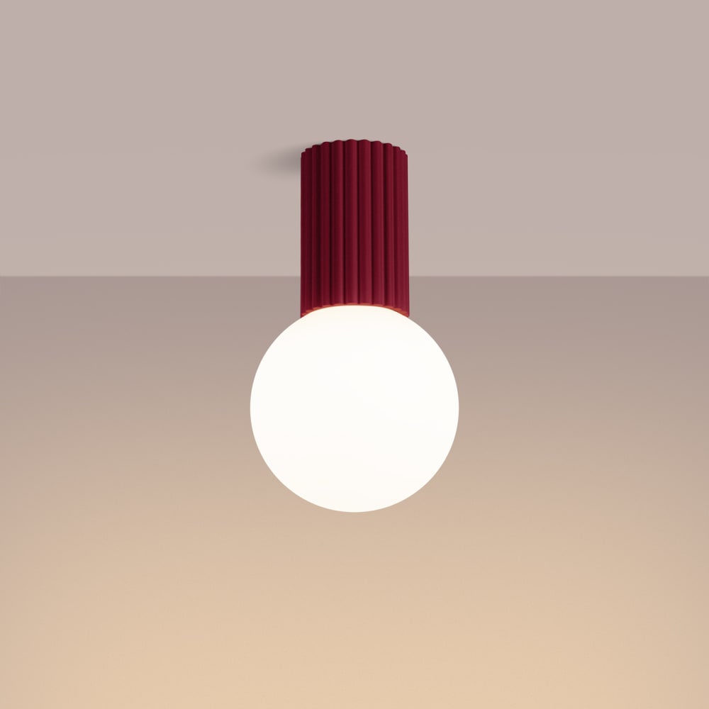 Plafonnier Aluminium Bourgogne G9 1 Halo — vue 4