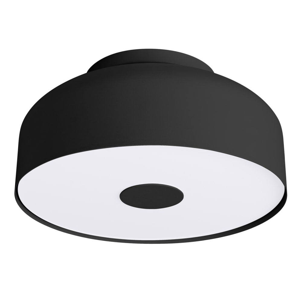 Sollux Lighting Deckenleuchte aus Stahl/PVC in Schwarz style modern Schwarz Edelstahl