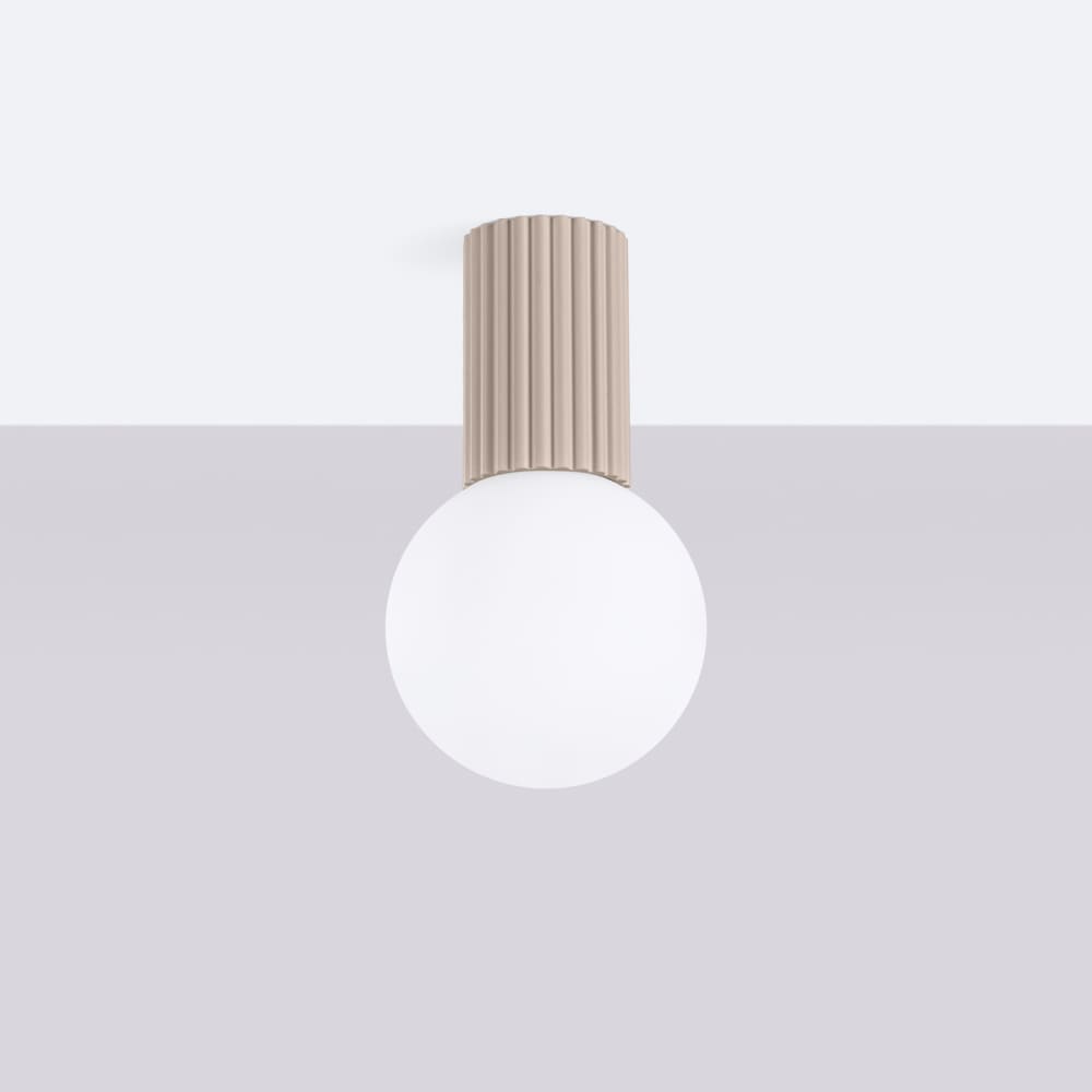 Plafonnier Aluminium Taupe G9 1 Halo — vue 3