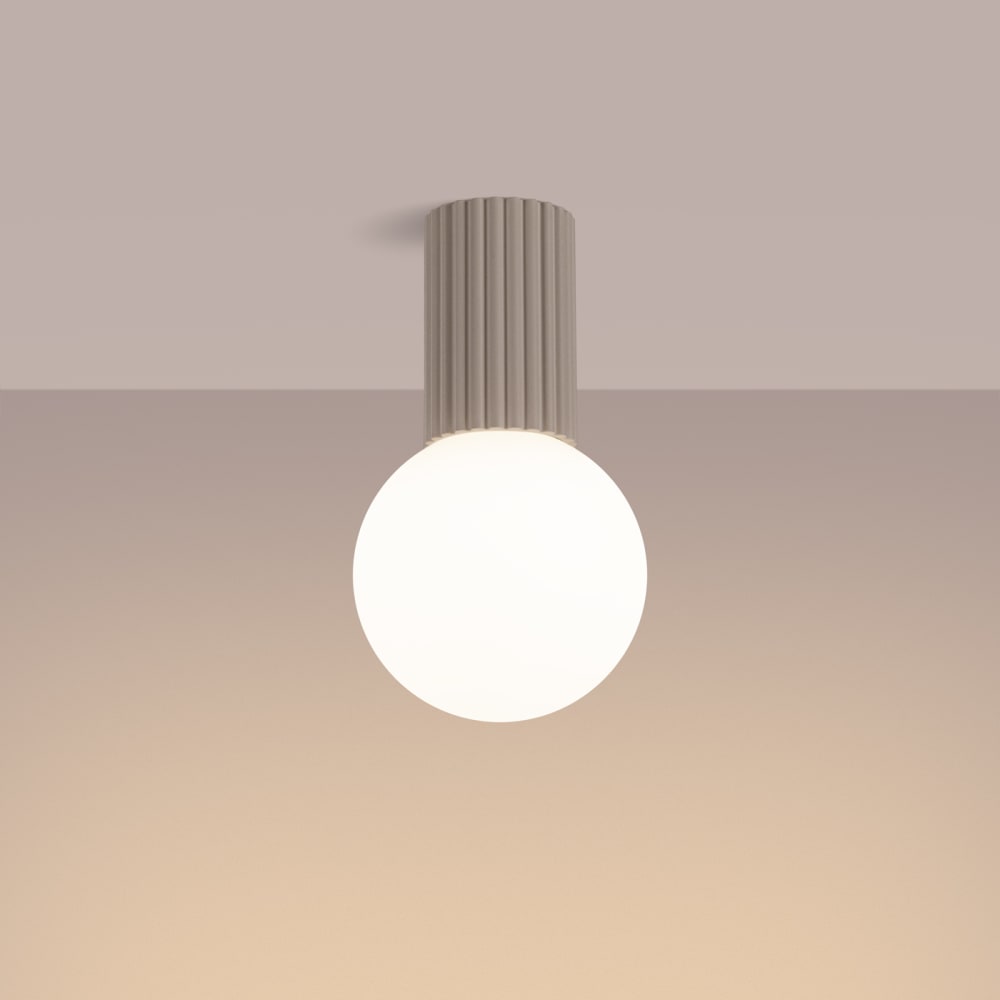 Plafonnier Aluminium Taupe G9 1 Halo — vue 4