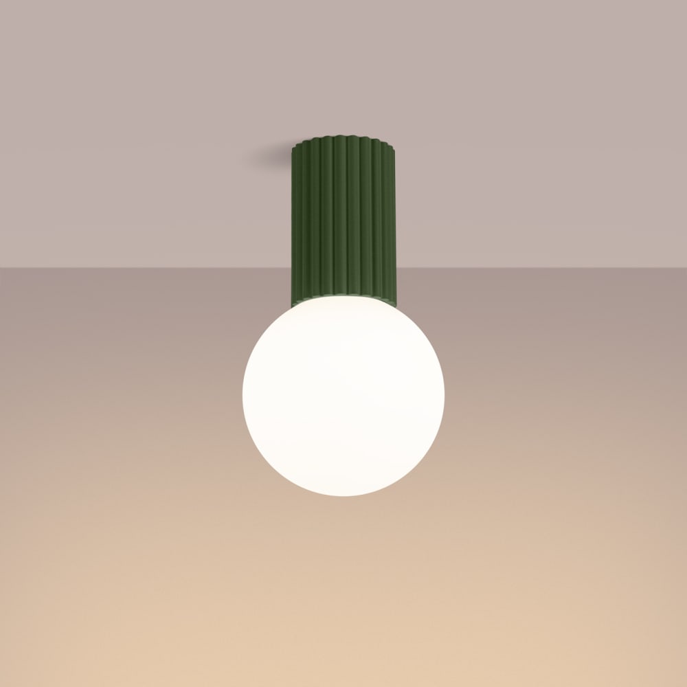 Plafonnier Aluminium Vert Olive G9 1 Halo — vue 4