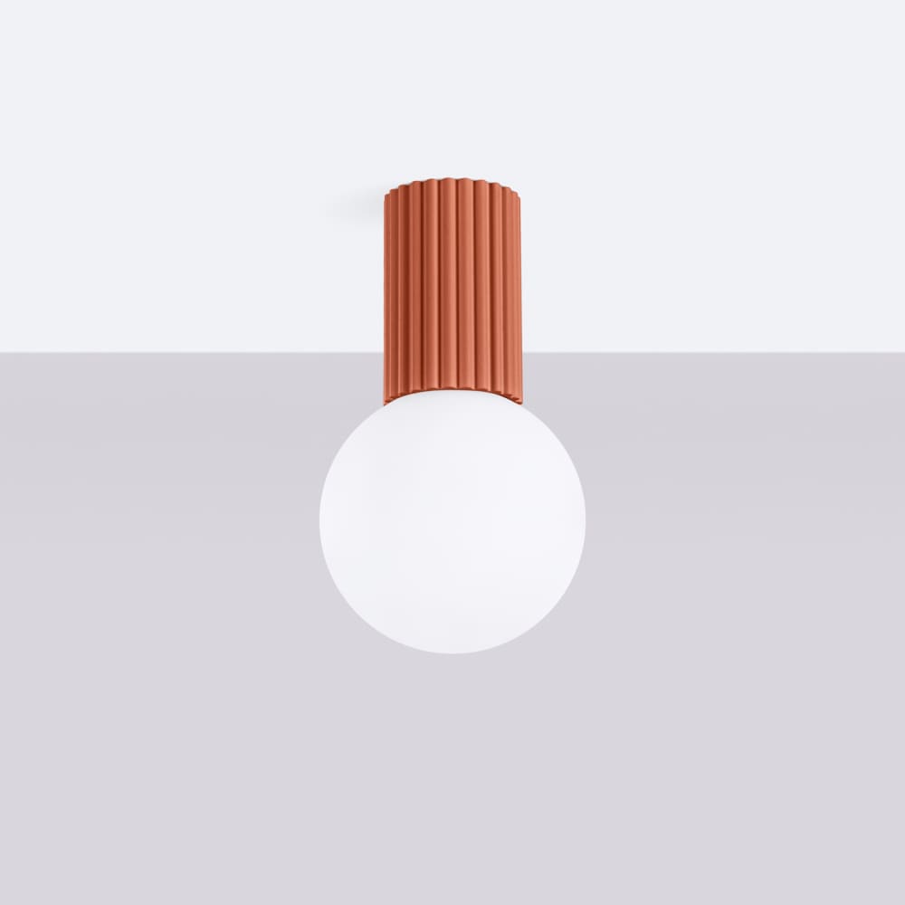 Plafonnier Aluminium Ocre Rouge G9 1 Halo — vue 3