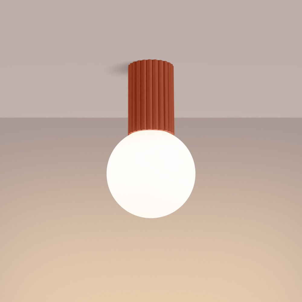 Plafonnier Aluminium Ocre Rouge G9 1 Halo — vue 4