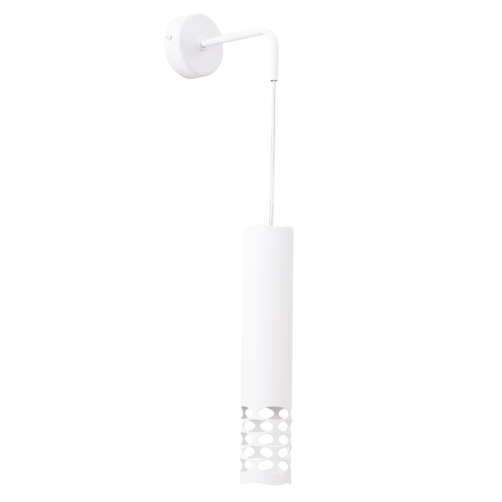Applique acier blanc H 10 cm