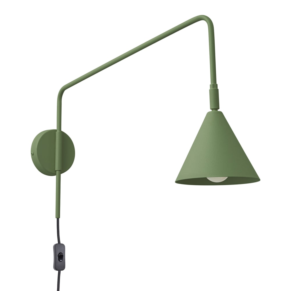 Sollux Lighting Wandleuchte aus Stahl in olivgrün style modern - Edelstahl