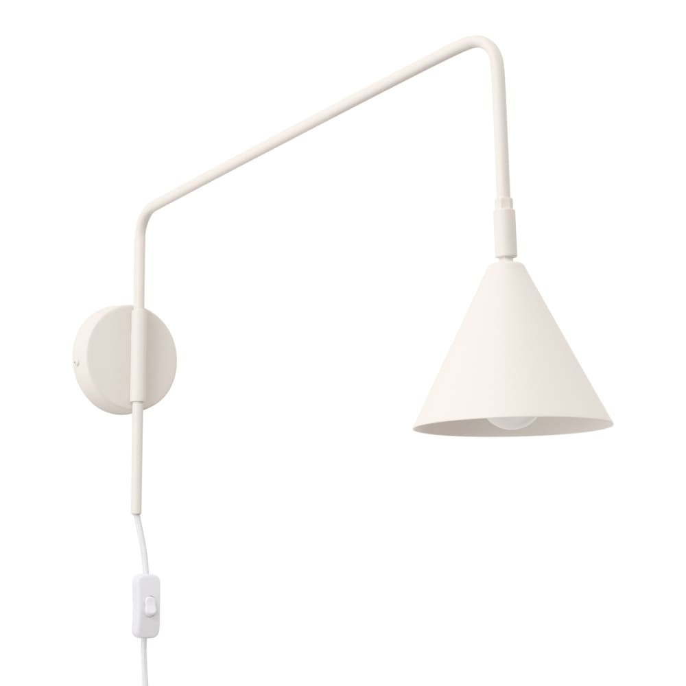 Sollux Lighting Wandleuchte aus Stahl in Beige style modern Beige Edelstahl
