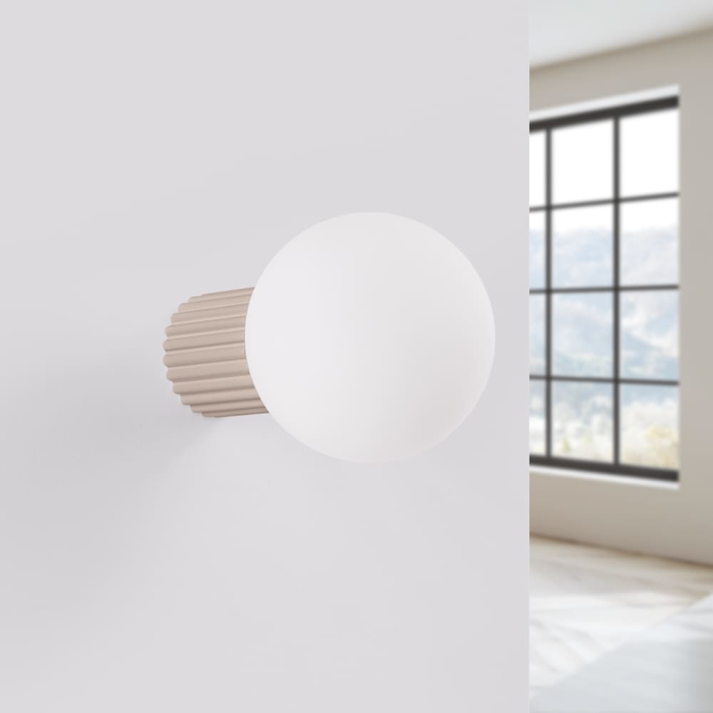 Wandleuchte aus Aluminium/Glas in Taupe - Maisons Du Monde