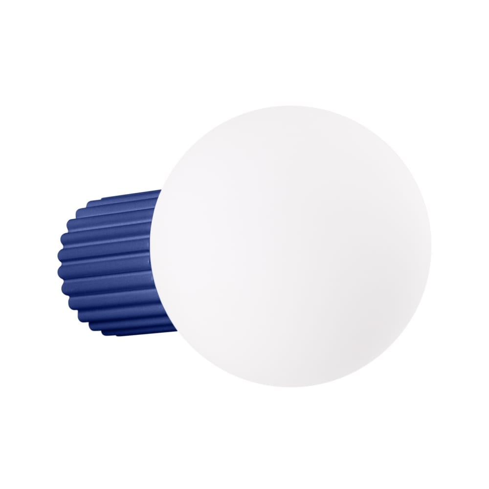 Sollux Lighting Wandleuchte aus Aluminium/Glas in ultramarin style classic chic Blau Aluminium