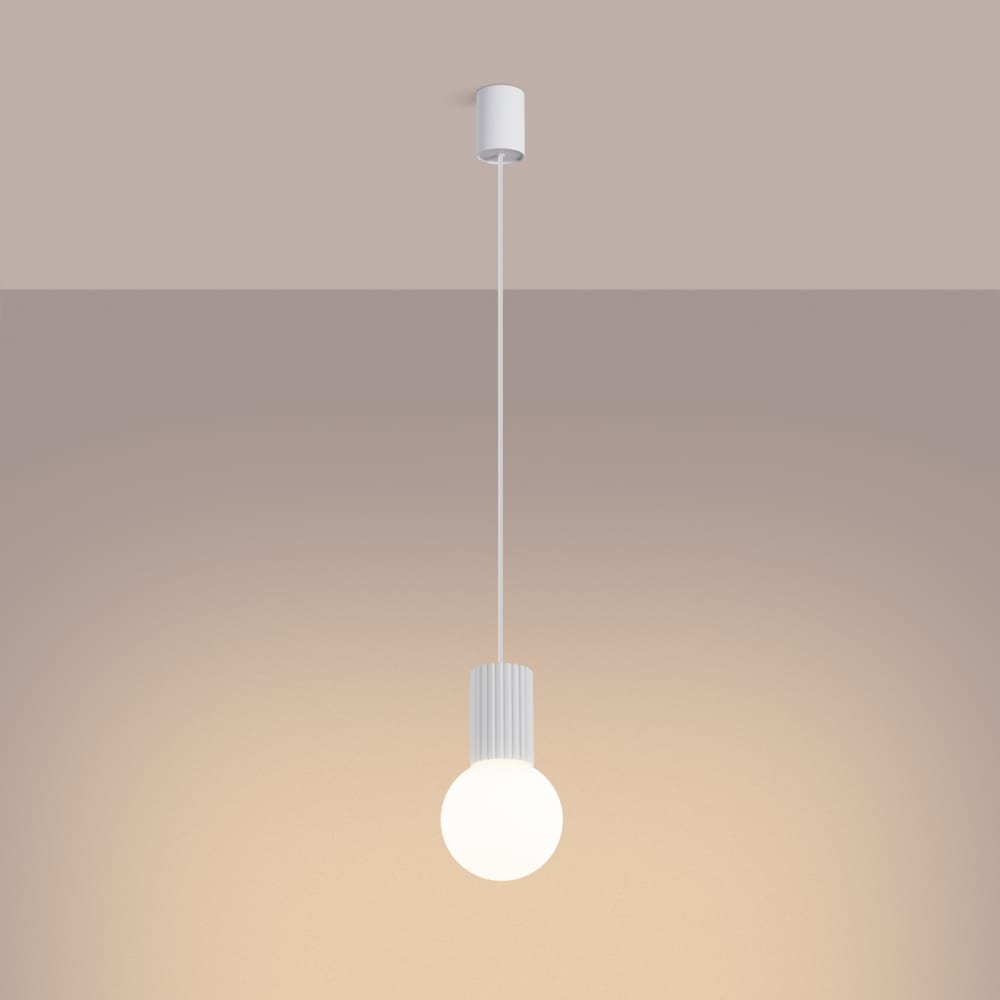 Suspension Aluminium Blanc G9 1 Halo — vue 4