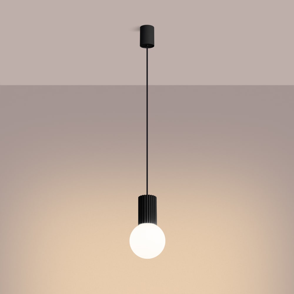 Suspension Aluminium Noir G9 1 Halo — vue 4