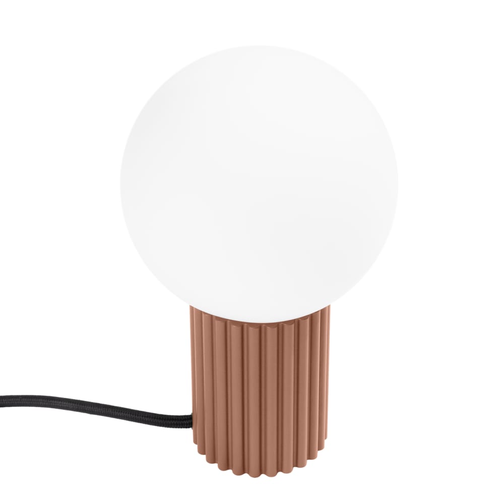 Sollux Lighting Schreibtischlampe aus Aluminium/Glas in Mokka style classic chic Braun Aluminium