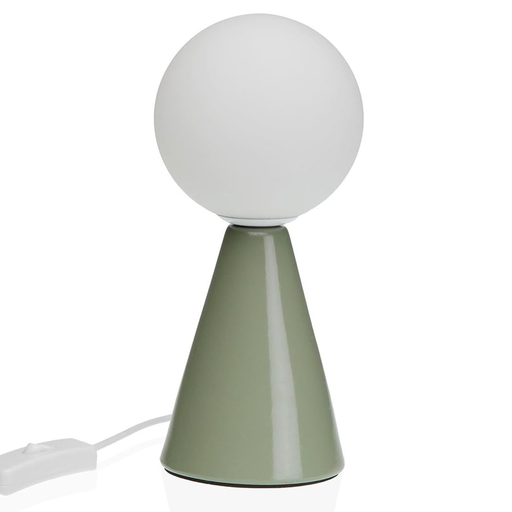 Lampe à poser en céramique verte 10x10x22.5cm