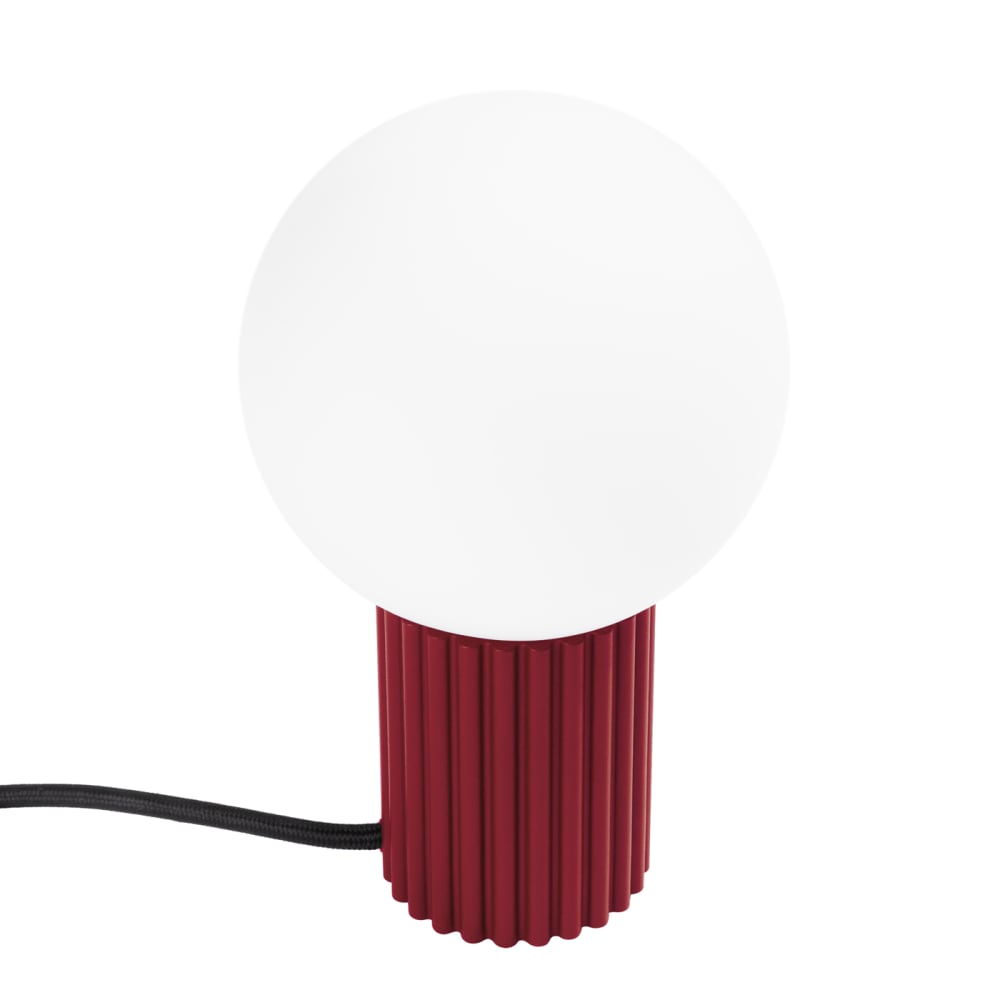 Sollux Lighting Schreibtischlampe aus Aluminium/Glas in Burgund style classic chic Rot Aluminium