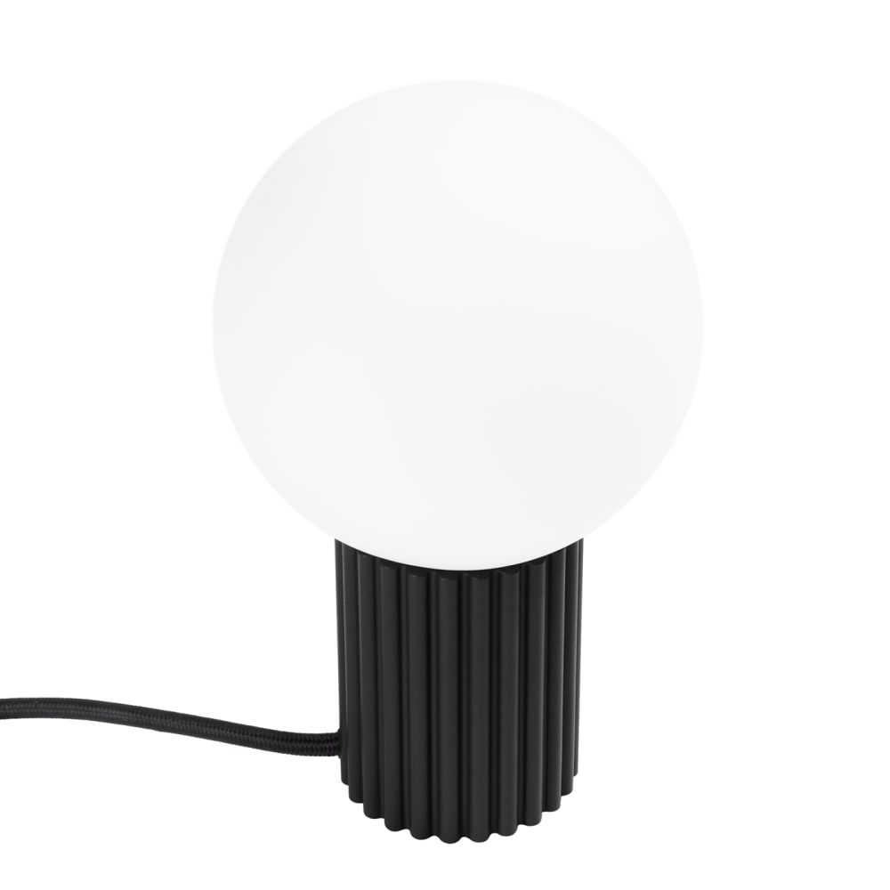 Lampe de bureau aluminium noir H 19 cm