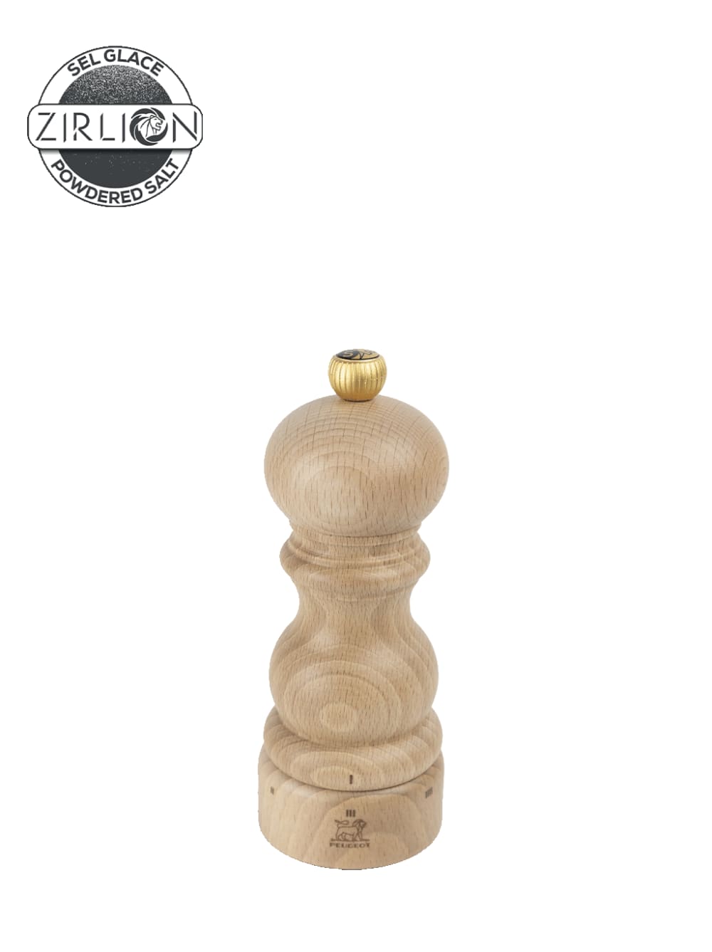 Paris u'select moulin à sel manuel en bois, u'select, naturel, 15 cm