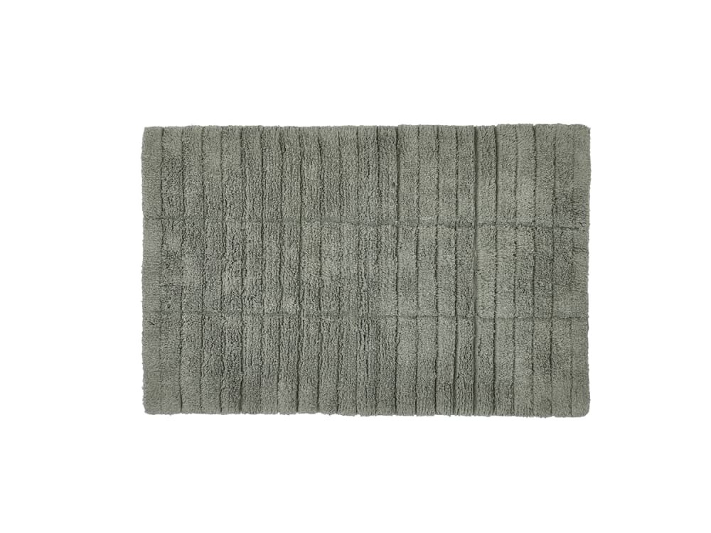 Tapis de bain en coton vert matcha