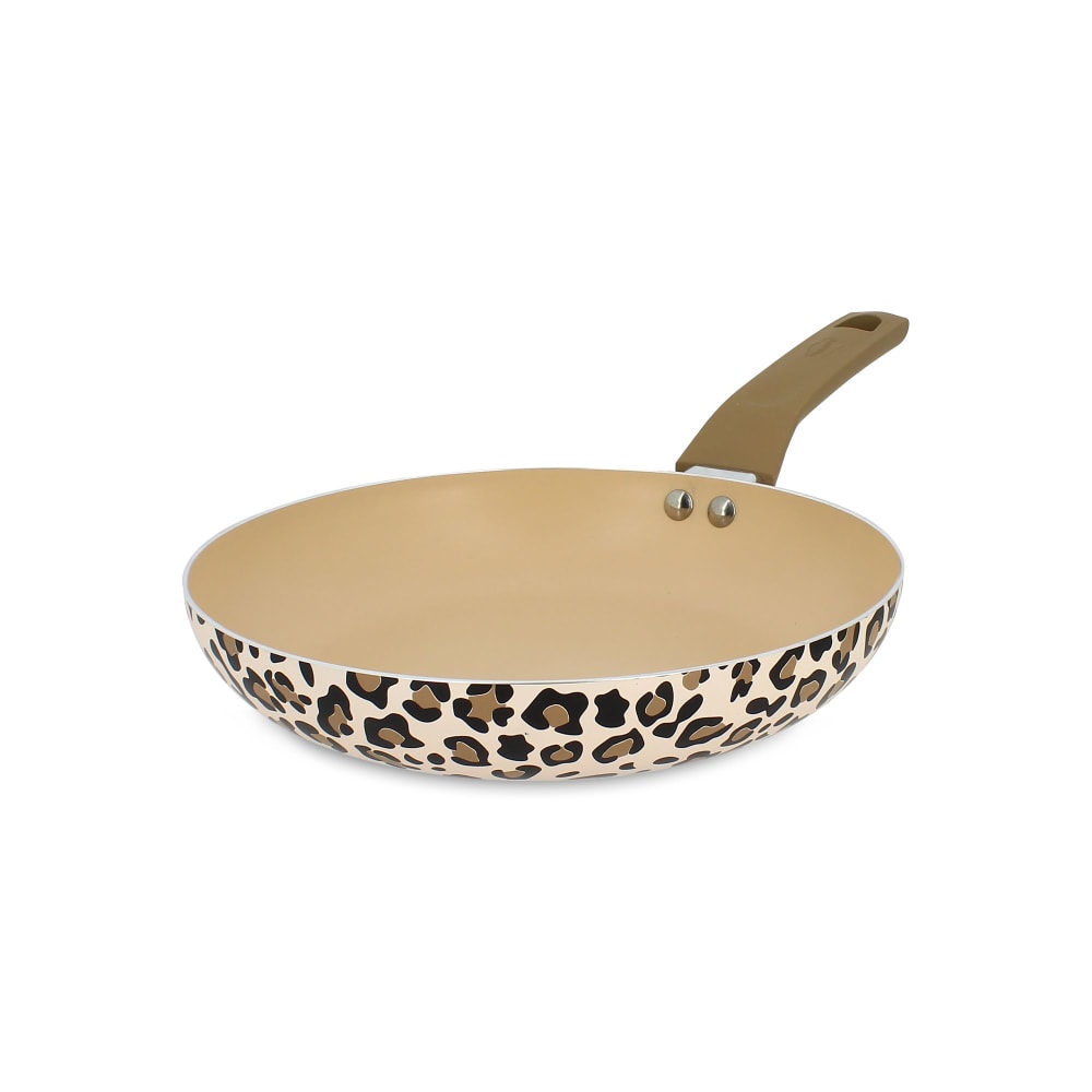 Poêle en aluminium 24cm motif léopard - tous feux Poêle en aluminium 24cm motif léopard - tous feux
