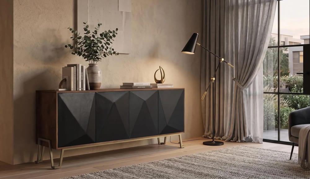 Sideboard mit vier Türen aus Mangoholz 180 cm - Maisons Du Monde
