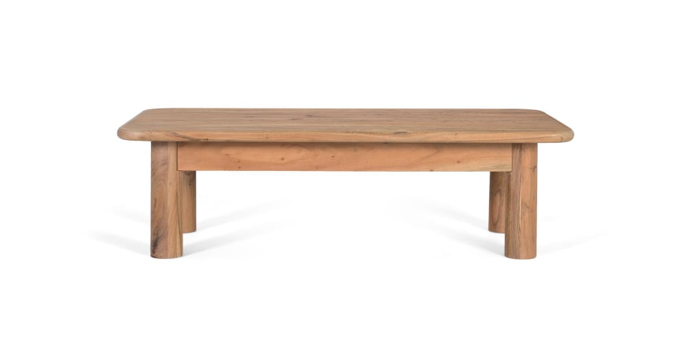 Rechteckiger Couchtisch aus massivem Akazienholz - Maisons Du