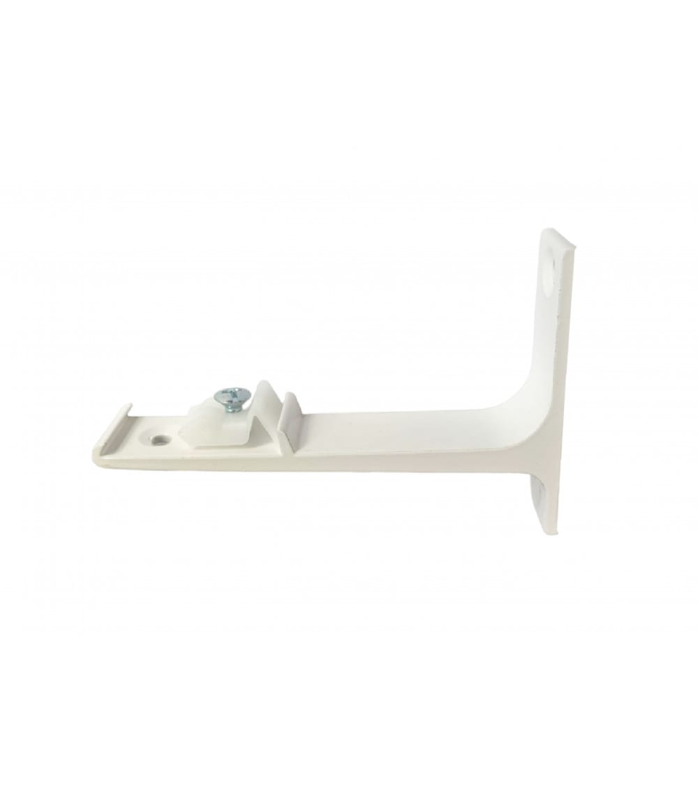 Support de fixation murale pour tringle rideau rail l 100 mm blanc — vue 3