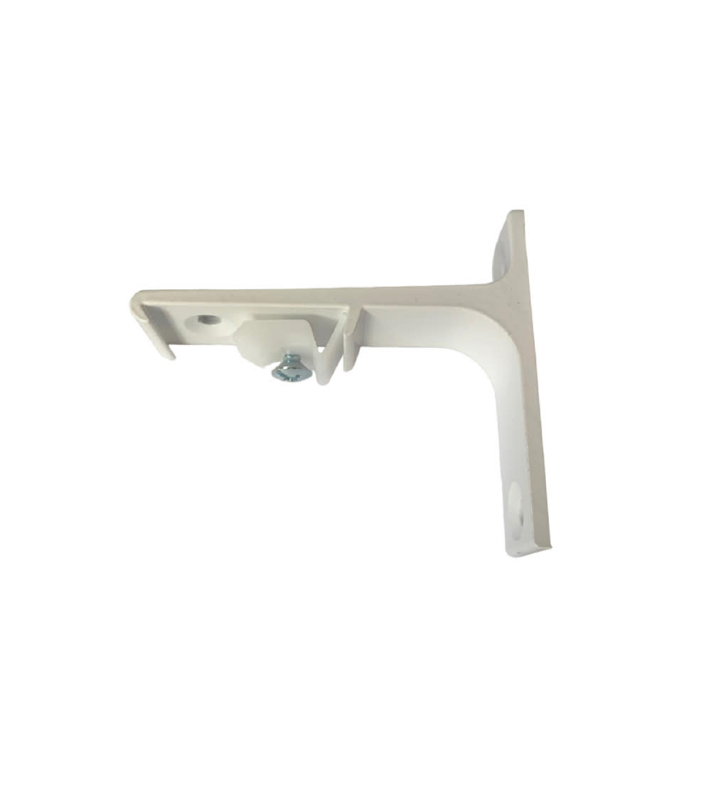 Support de fixation murale pour tringle rideau rail l75 mm blanc