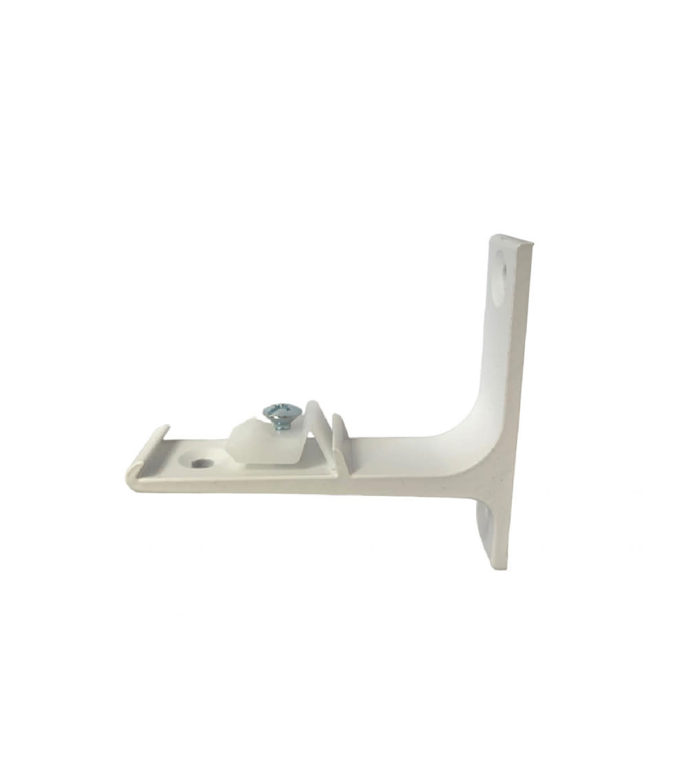 Support de fixation murale pour tringle rideau rail l75 mm blanc — vue 3