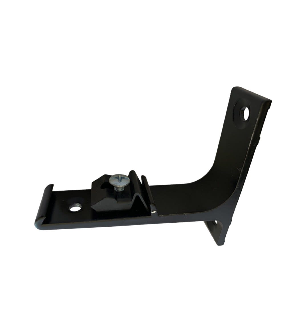 Support de fixation murale pour tringle rideau rail l75 mm noir — vue 3