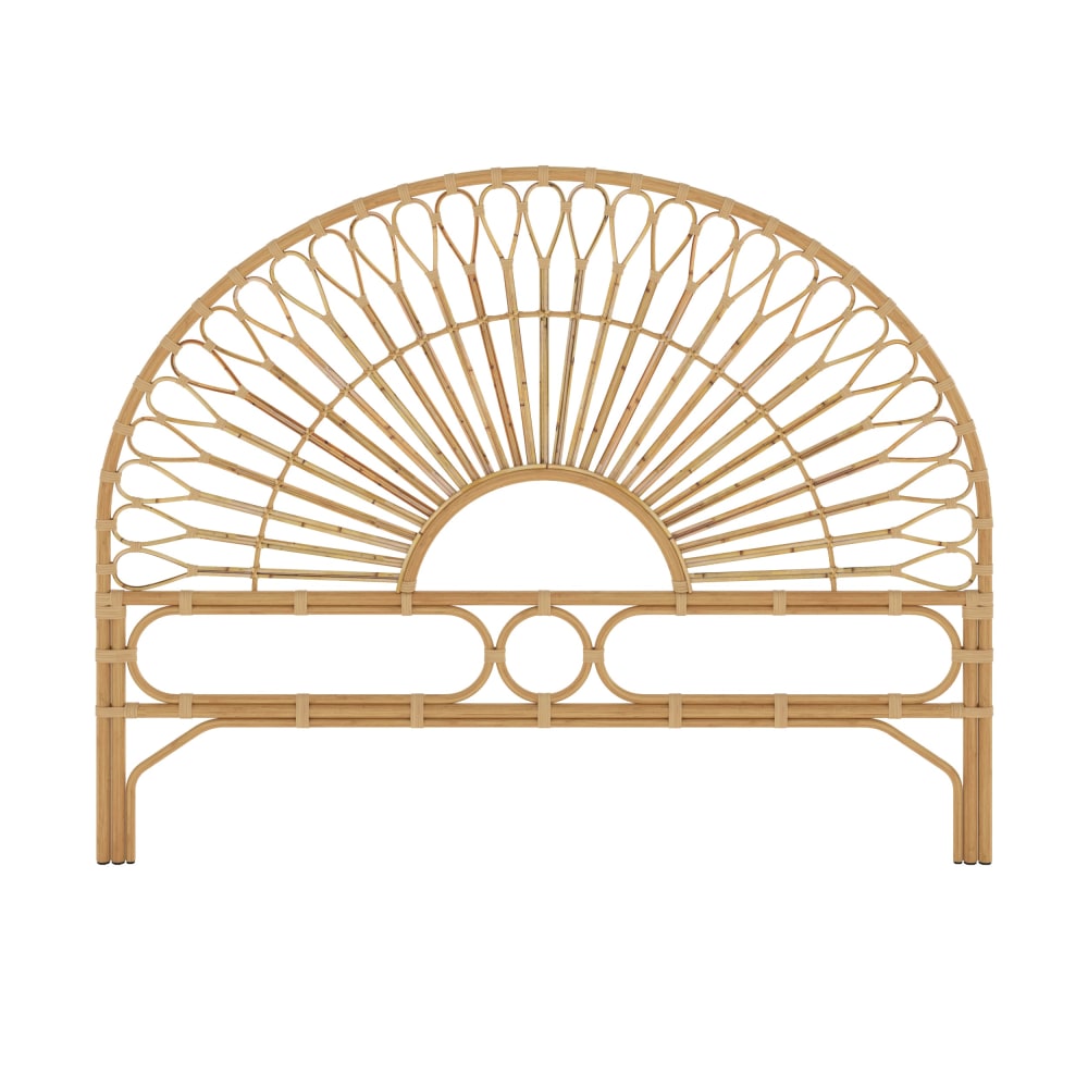 Maison Pavane Kopfteilen 180 cm aus natürlichem Rattan style landhaus Braun Rattan
