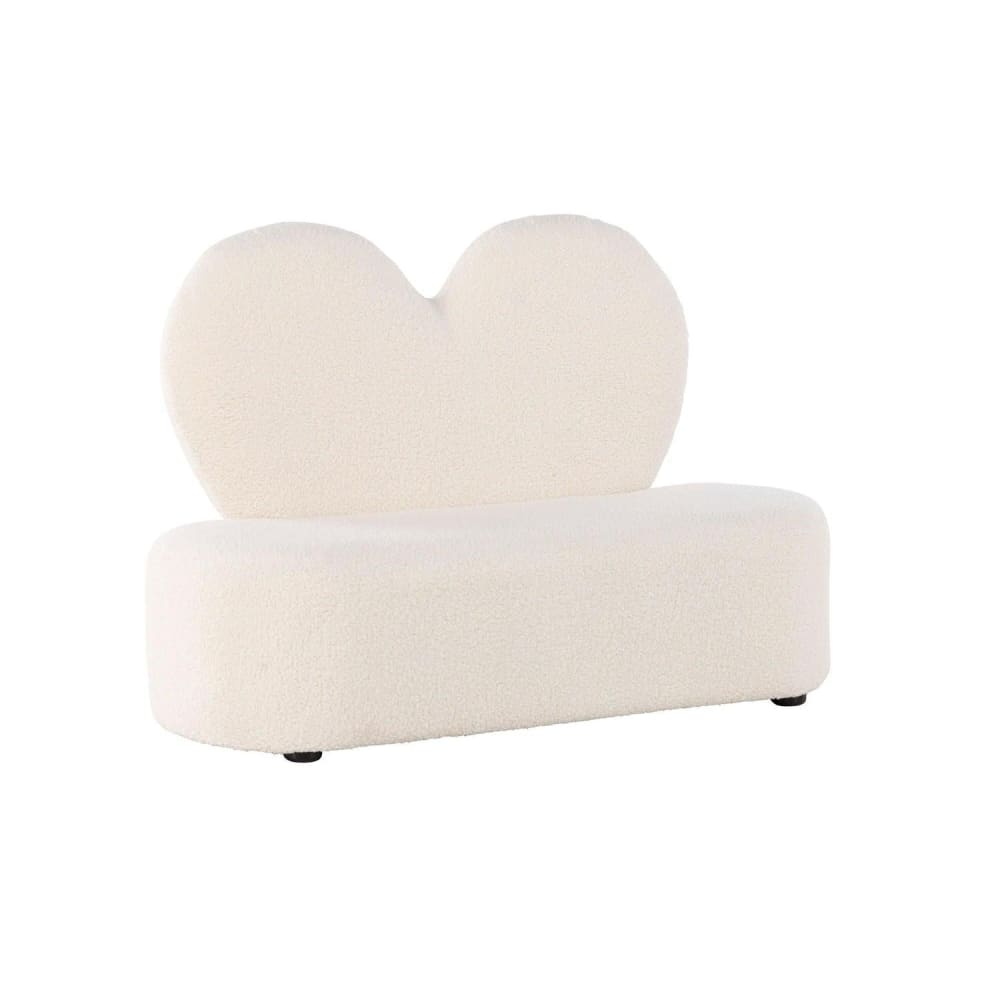 Venture Home Kindersofa Flower aus Teddystoff (Bouclé), beige (FSC 100%) Spanplatte Kinder