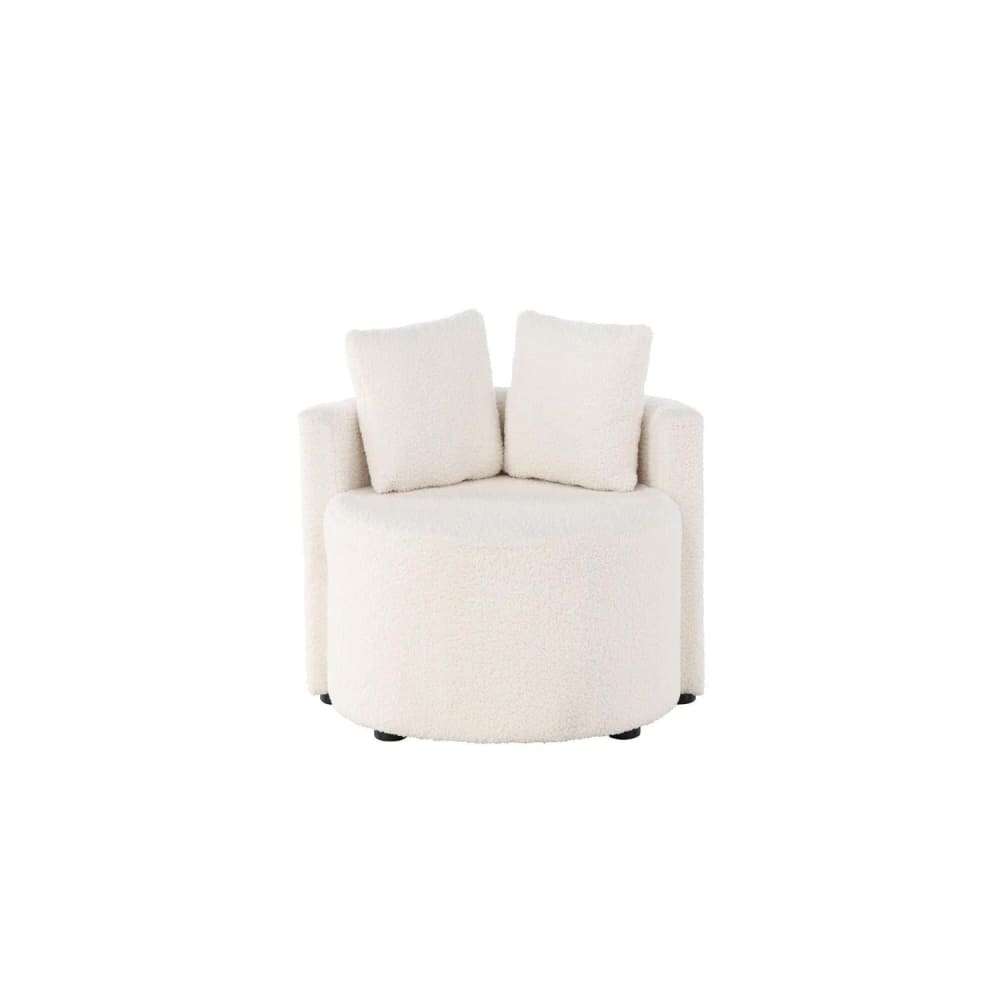 Venture Home Kindersofa Kelso aus Teddystoff (Bouclé), Weiß (FSC 100%) WEISS SPANPLATTE Kinder