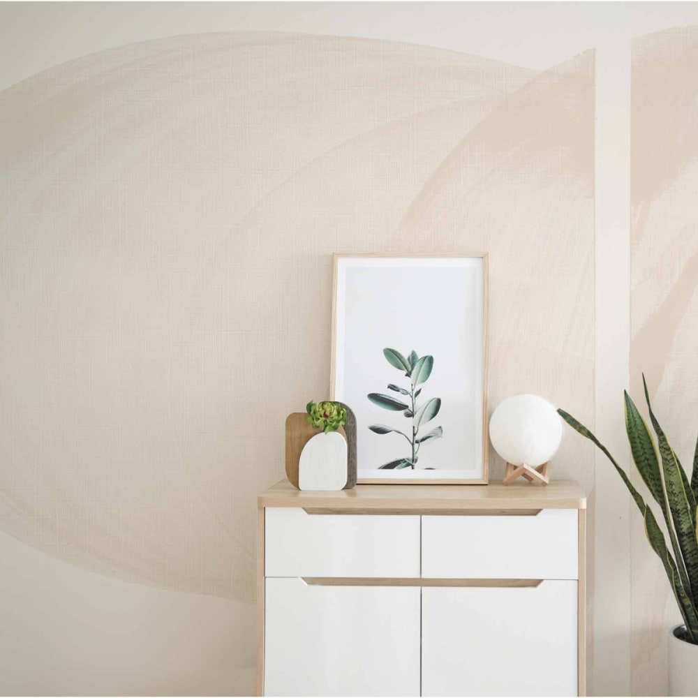 Papier peint panoramique graphique beige 150x250cm-made in france