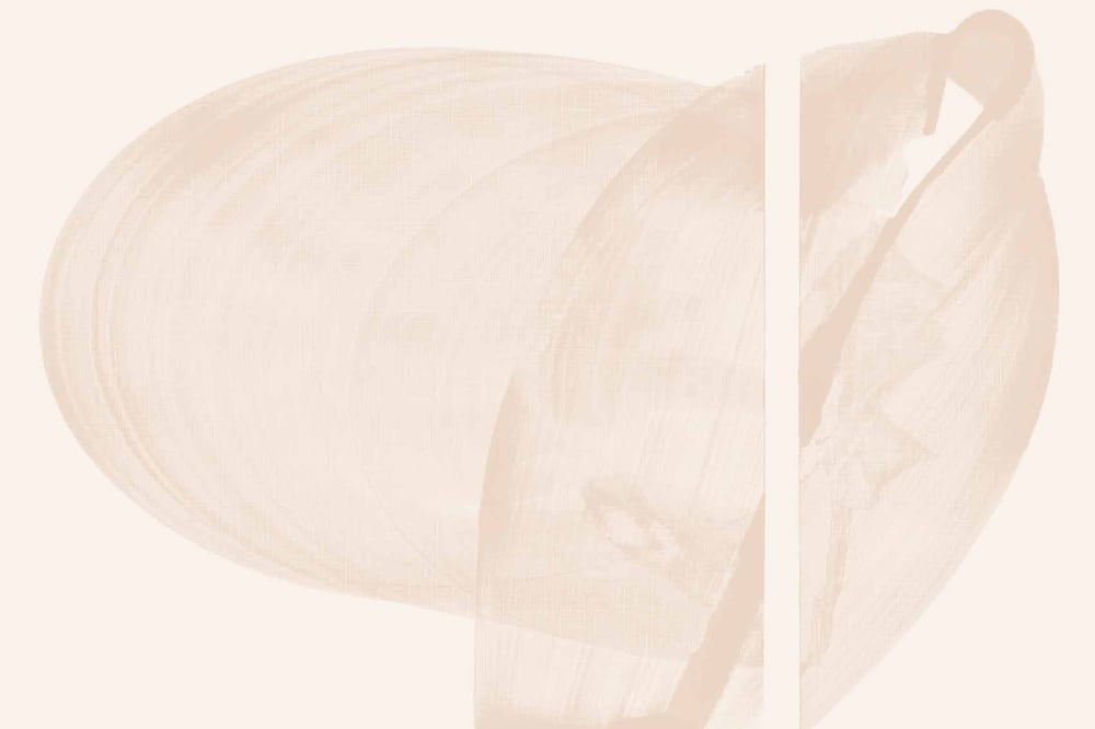 Papier peint graphique, beige 300 x 250cm — vue 3