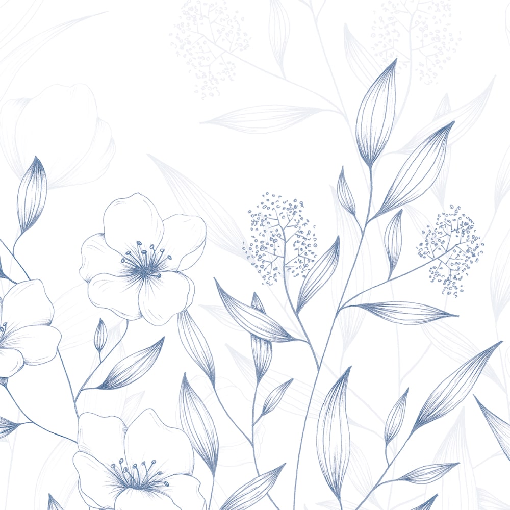 Papier peint printemps, bleu 450 x 250cm — vue 4