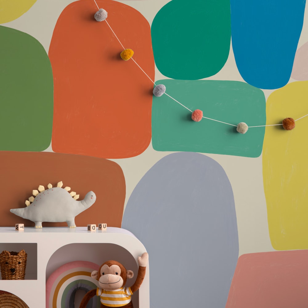 Papier peint  équilibre, - couleurs
