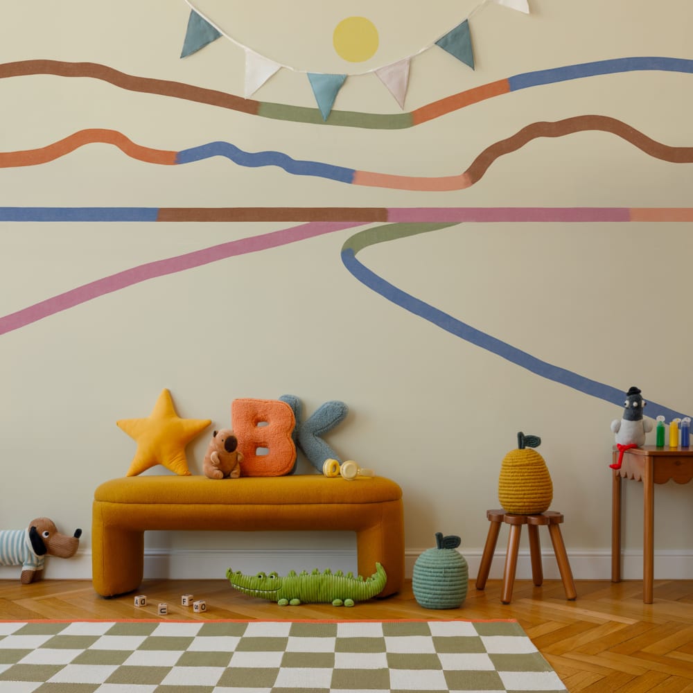 Papier peint  horizon, - couleurs