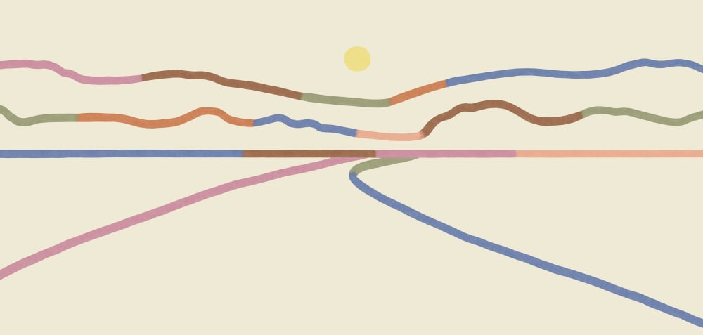 Papier peint horizon, couleurs 525 x 250cm — vue 3