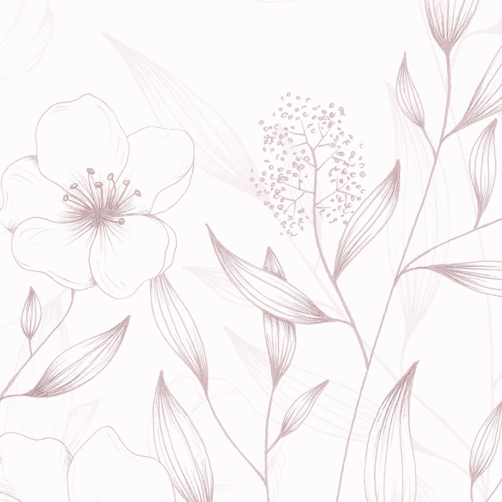 Papier peint printemps, rose 450 x 250cm — vue 4