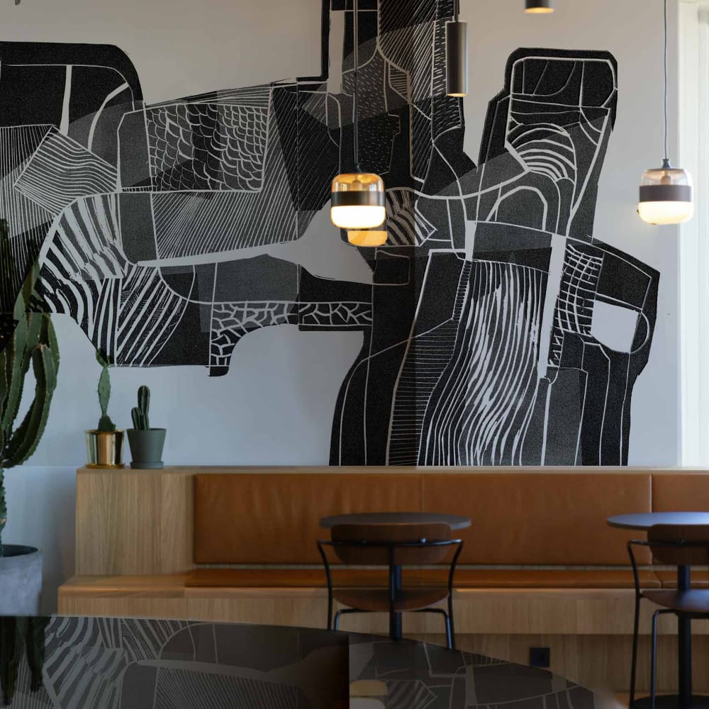 Papier peint  graphique,
