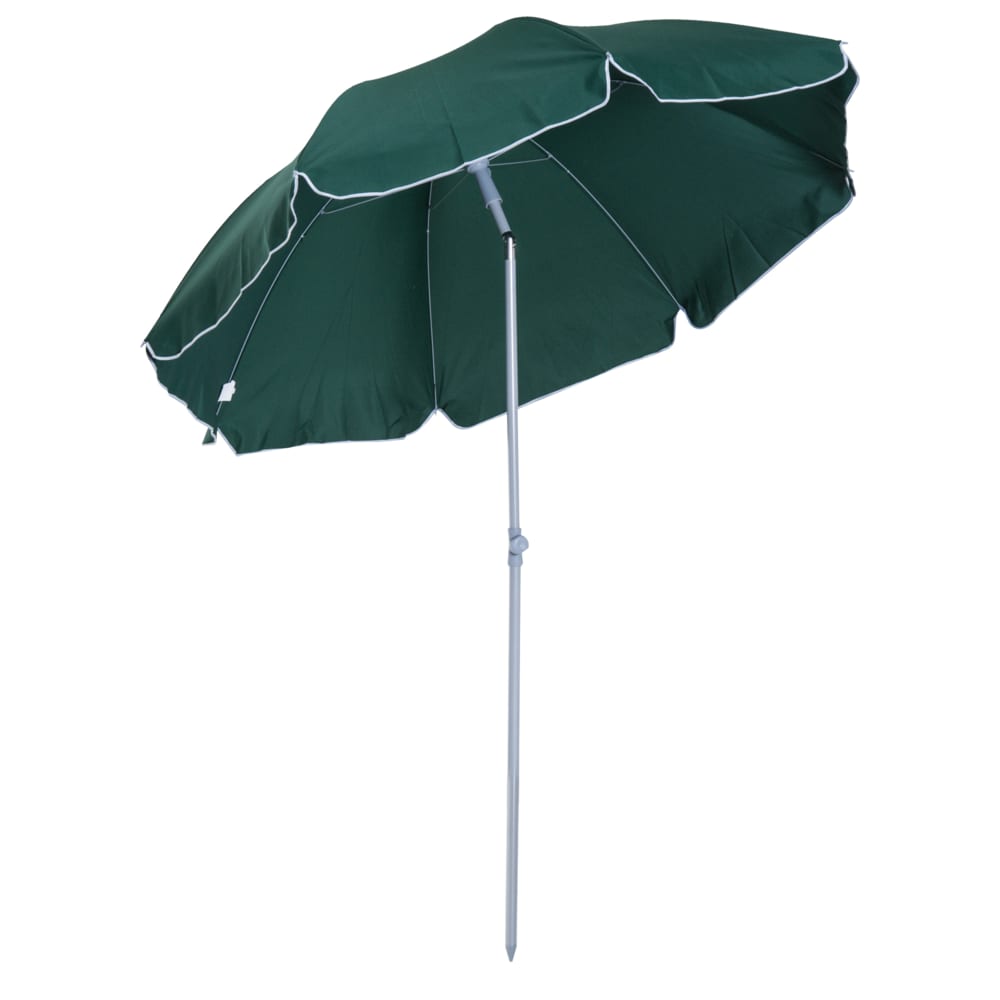 Parasol inclinable ø 2 m métal polyester vert