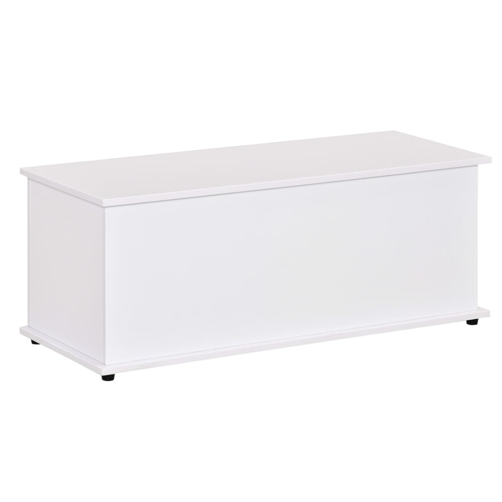 Coffre de rangement coffre à jouets panneaux particules blanc