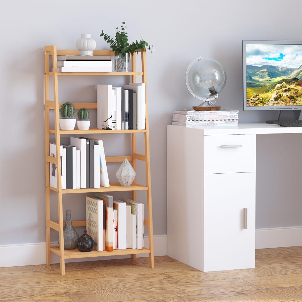 Bambus-Holzregal, 4-stufige Leiter - Maisons Du Monde