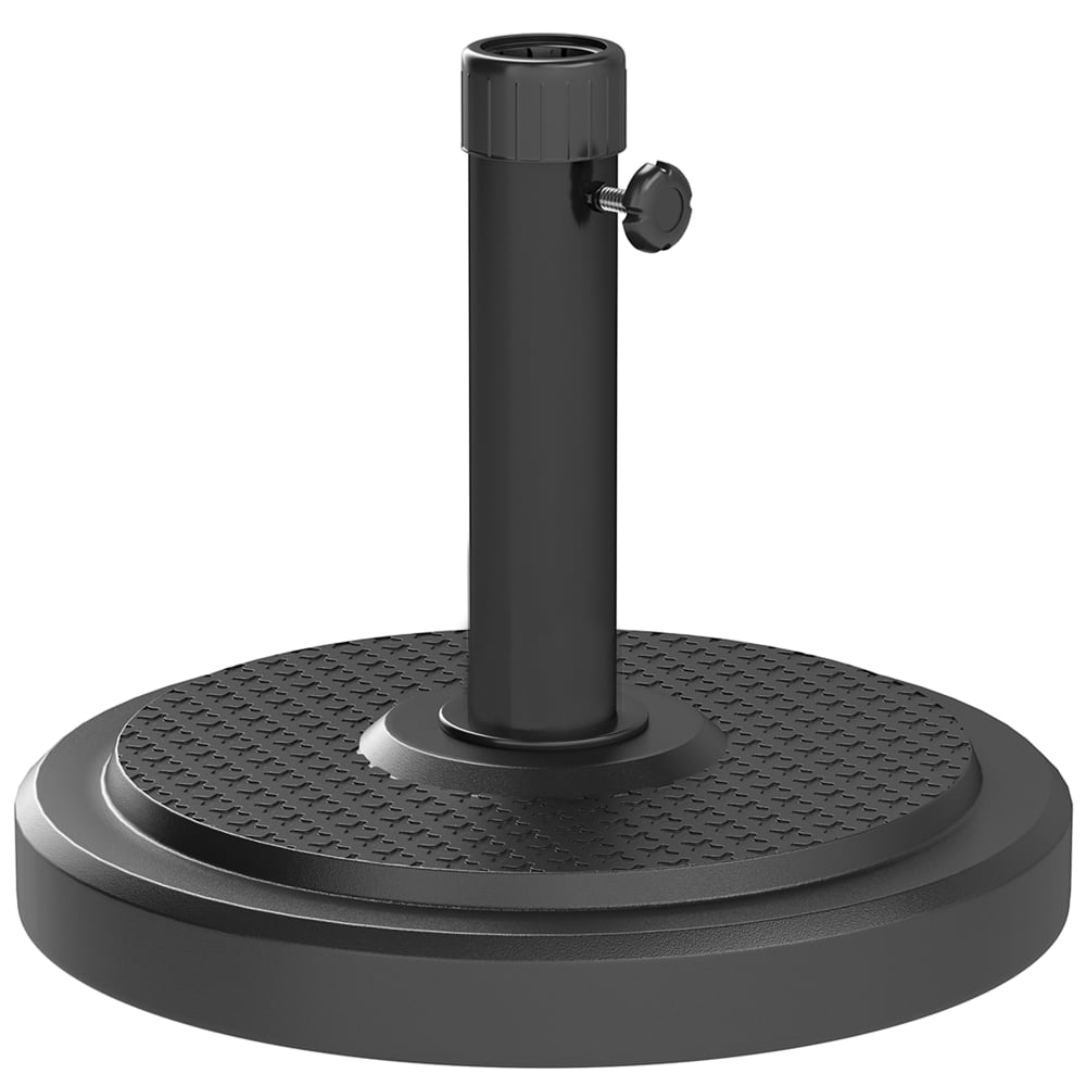 Pied de parasol pour mât ø 38 et 48 mm métal noir