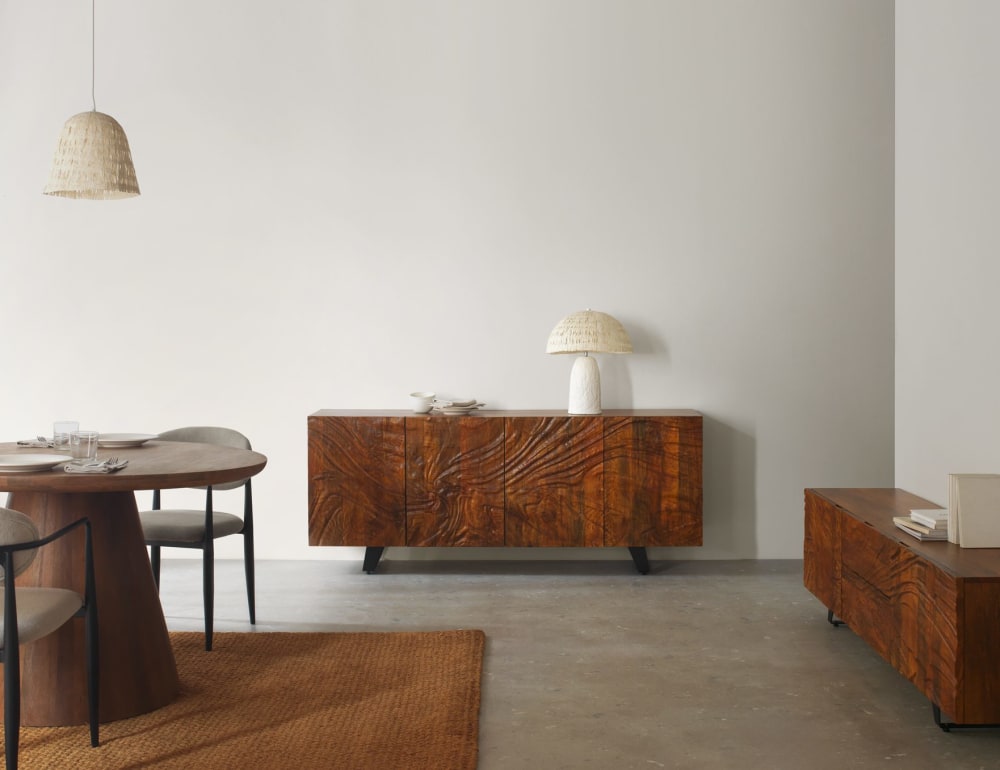 Sideboard mit 4 Türen aus massivem Mangoholz - Maisons Du Monde