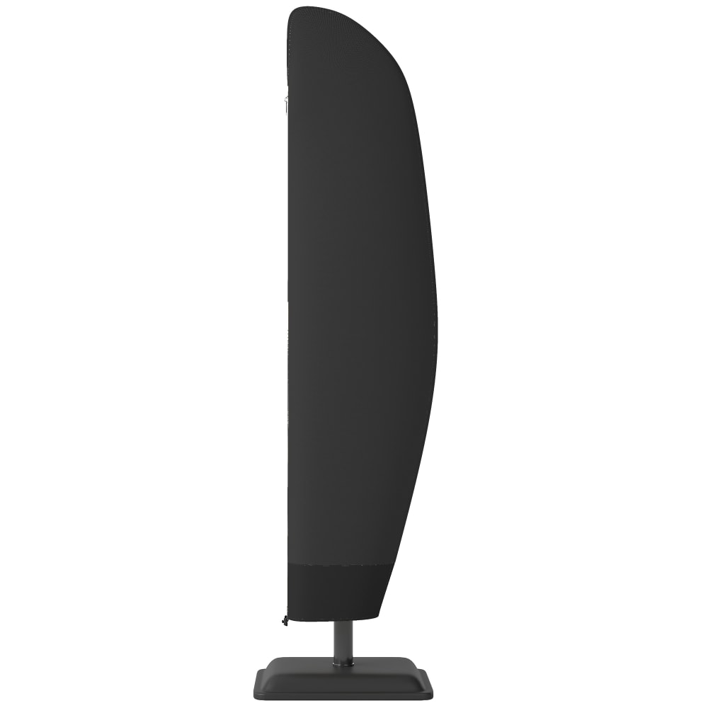 Housse imperméable parasol déporté fermeture éclair tissu oxford noir