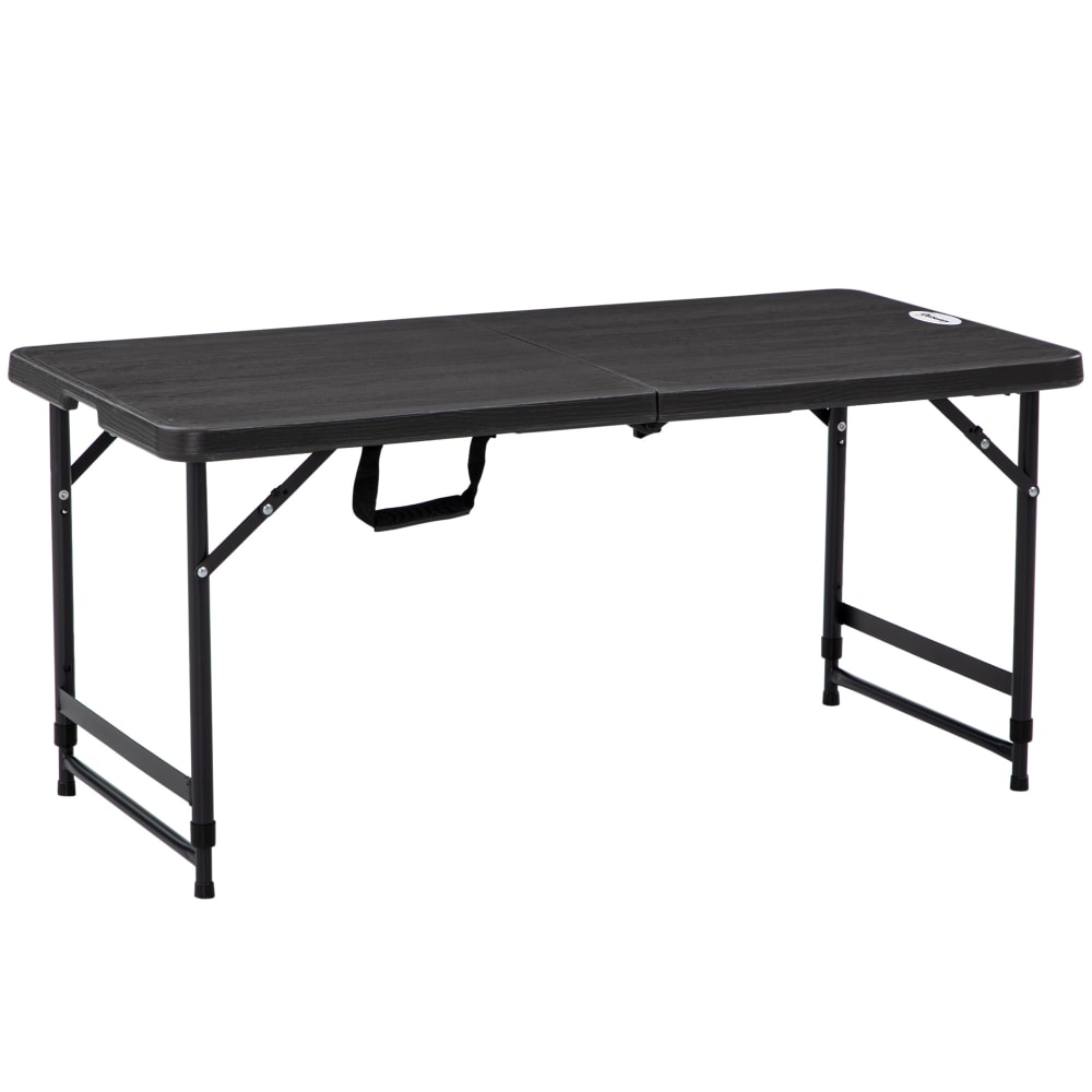 table de jardin rectangulaire - acier gris